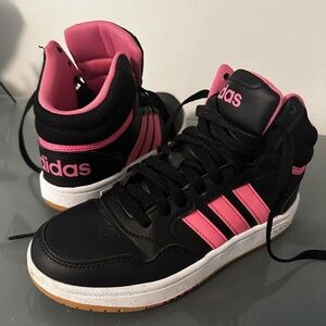 Girls Size 3 ADIDAS High Tops *Like New*